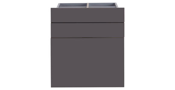 SCHUBLADENSET 45,3/50,3/46,8 cm - Anthrazit, KONVENTIONELL, Holzwerkstoff (45,3/50,3/46,8cm) - Hom`in