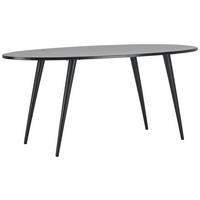 ESSTISCH in Holz, Metall   - Schwarz, Natur, Holz/Metall (175/76/90cm) - MID.YOU