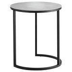 BEISTELLTISCH in Metall 39/39/48 cm  - Schwarz/Grau, Design, Keramik/Metall (39/39/48cm) - Johann Jakob