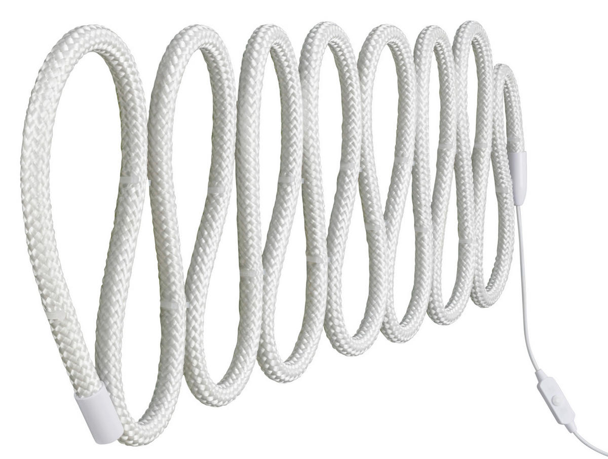 LED SZALAG 200 cm  - fehér, Basics, műanyag (200cm)