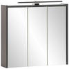 SPIEGELSCHRANK 65/62,7/16 cm  - Anthrazit, MODERN, Glas/Holzwerkstoff (65/62,7/16cm) - Stylife