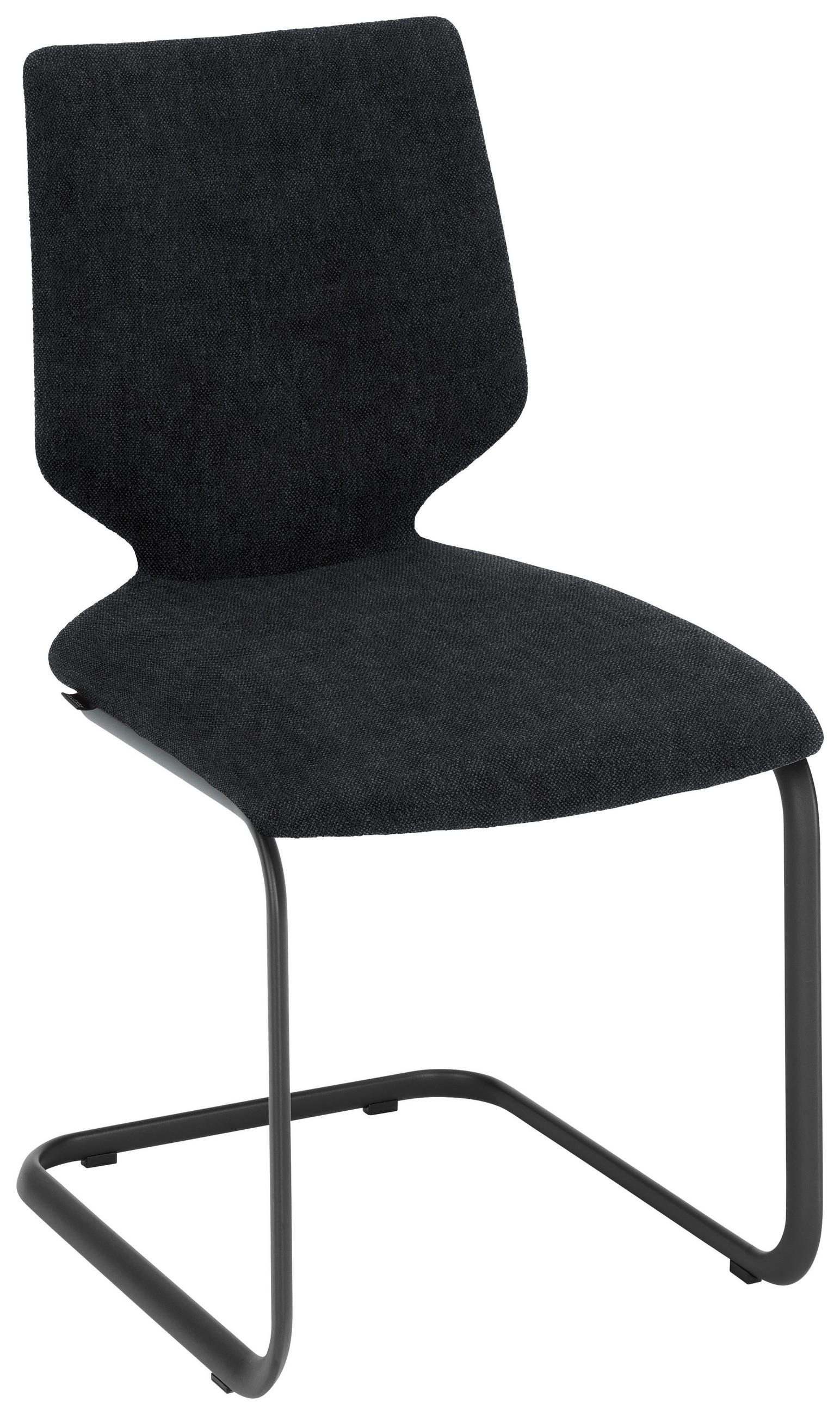 SCHWINGSTUHL  in Stahl Struktur  - Anthrazit, Design, Textil/Metall (50/91/61cm) - Venjakob