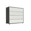 KOMMODE Mailand Typ 3  in 79/73/33 cm  - Anthrazit/Schwarz, MODERN, Holzwerkstoff/Kunststoff (79/73/33cm) - MID.YOU