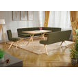 ECKBANK 238/172 cm  in Grün  - Eichefarben/Grün, KONVENTIONELL, Holz/Textil (238/172cm) - Linea Natura