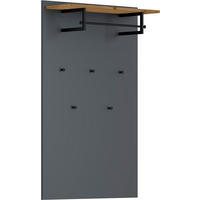 GARDEROBNI PANEL  antracit, boje hrasta   drvni materijal  - boje hrasta/antracit, Design, drvni materijal (92/143/29cm)