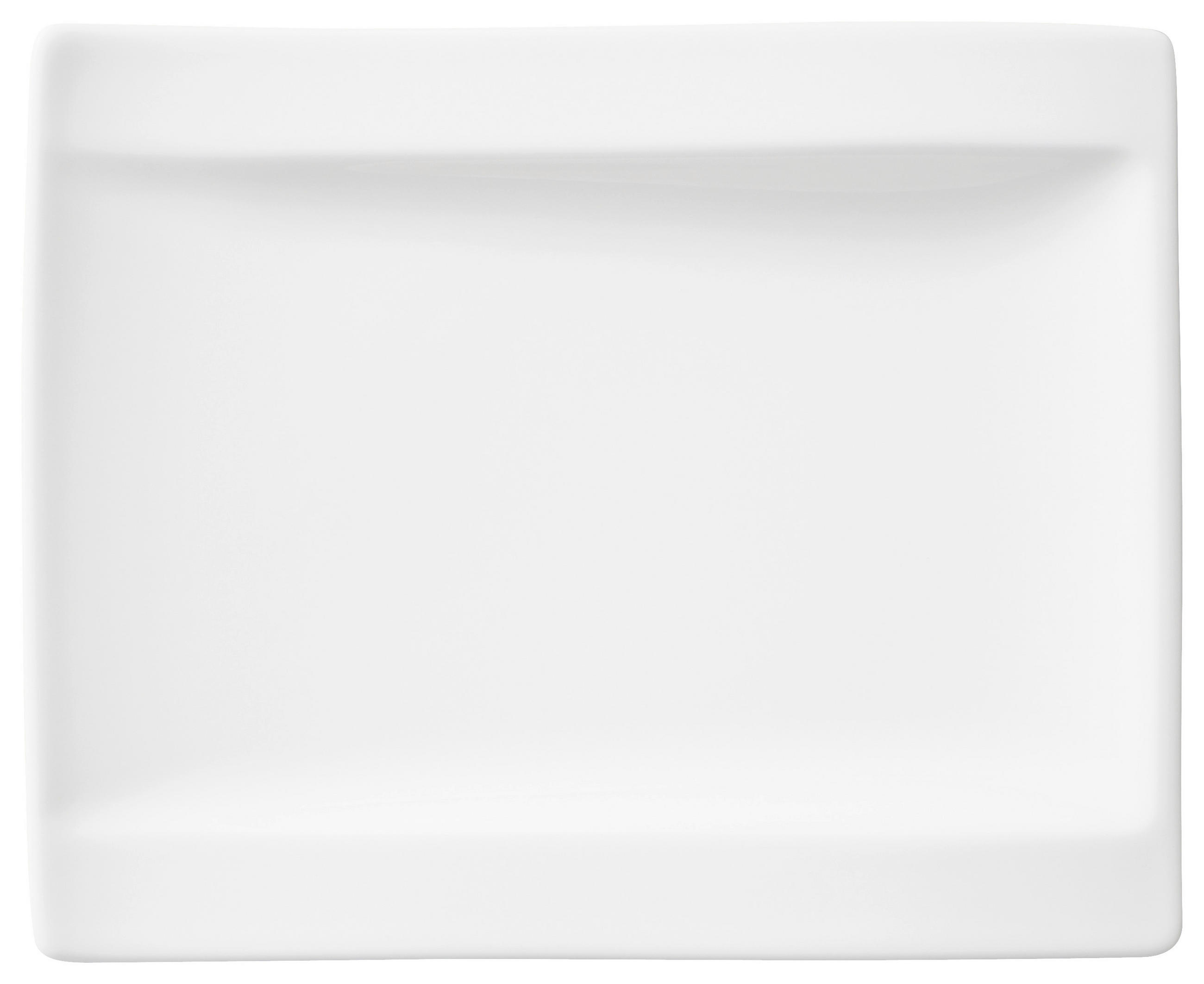 Fine China DESSERTTELLER rechteckig - Weiß, Basics, Keramik (18/15cm) - Villeroy & Boch