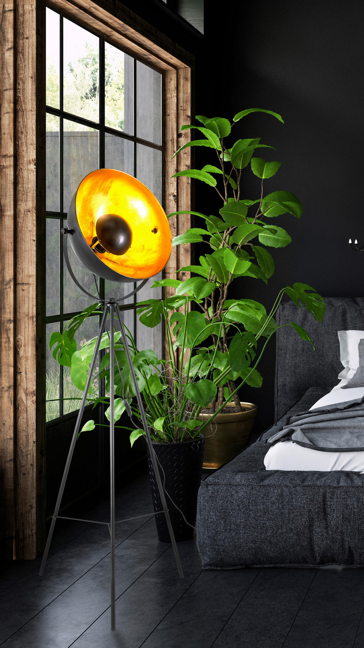 STOJACÍ LAMPA, 38,5/153 cm  - Design (38,5/153cm) - Globo