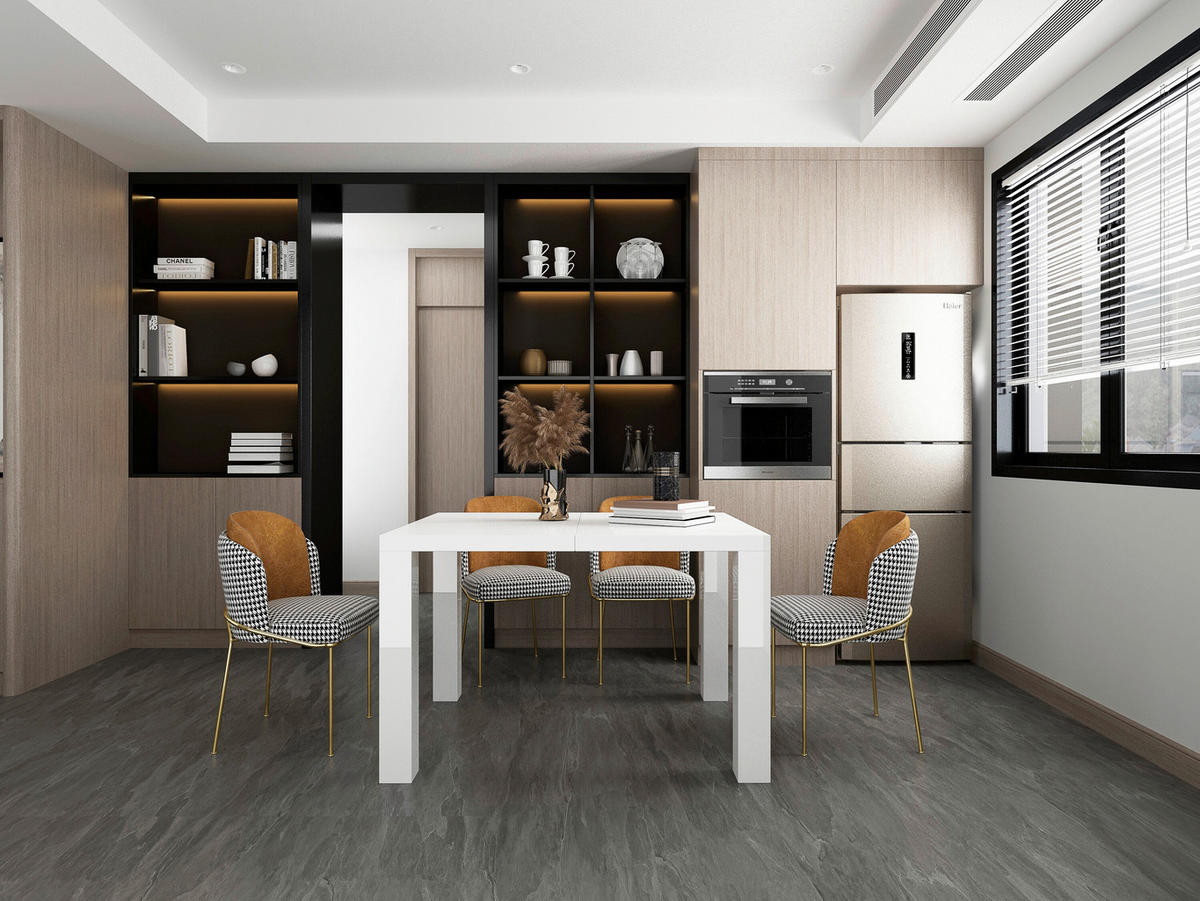 ESSTISCH Weiß Hochglanz rechteckig  ausziehbar, in verschiedenen Größen erhältlich  - Weiß Hochglanz, MODERN, Holzwerkstoff (120-240/80/76cm) - Livetastic