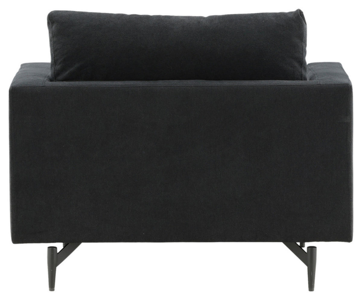 FÅTÖLJ i metall, textil svart  - svart, Design, metall/textil (104/82/92cm) - Livetastic