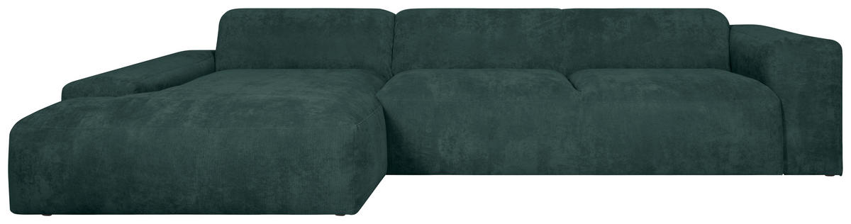HÖRNSOFFA i manchester grön  - grön/svart, Design, textil/plast (170/343cm) - MID.YOU