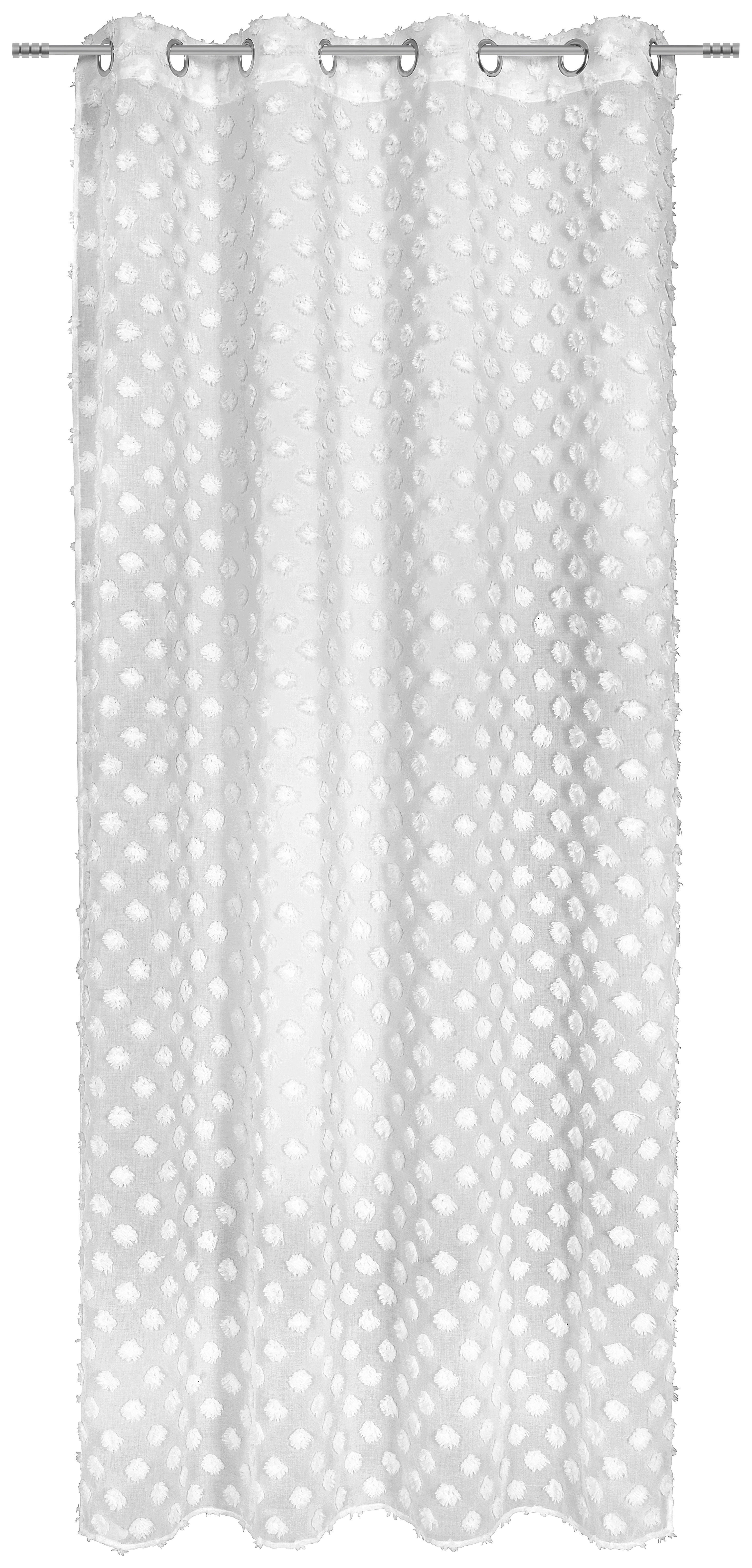 ÖSENSCHAL STINA halbtransparent 140/245 cm   - Weiß, Trend, Textil (140/245cm) - Esposa