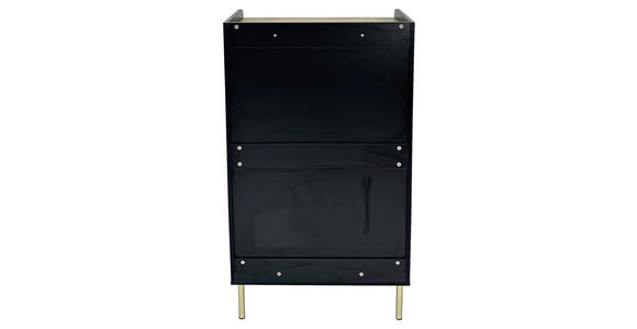 KOMMODE SNOW  in 70/121,6/40 cm  - Eichefarben/Goldfarben, Design, Holzwerkstoff/Metall (70/121,6/40cm) - Xora