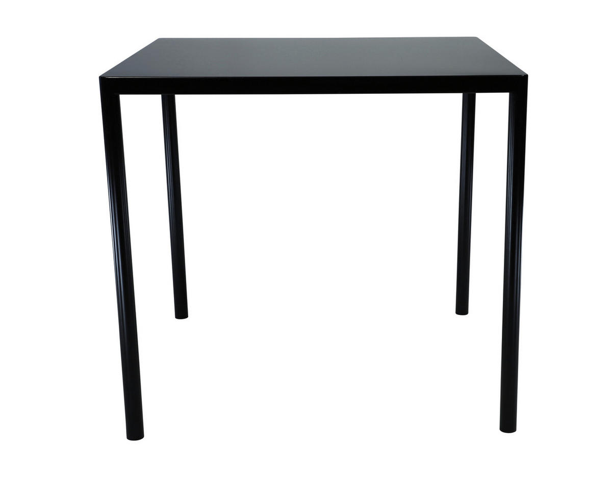 GARTENTISCH 80/80/73 cm Metall quadratisch  - Schwarz, MODERN, Metall (80/80/73cm) - Jan Kurtz