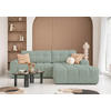 ECKSOFA  in Türkis  268/184 cm  - Türkis/Schwarz, Design, Kunststoff/Textil (268/184cm) - MID.YOU