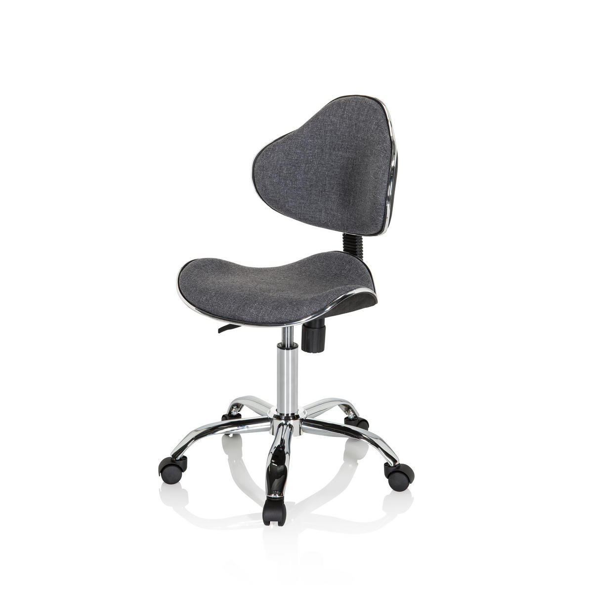 JUGENDDREHSTUHL Grau  - Grau, Basics, Kunststoff (47/87-98/49cm)