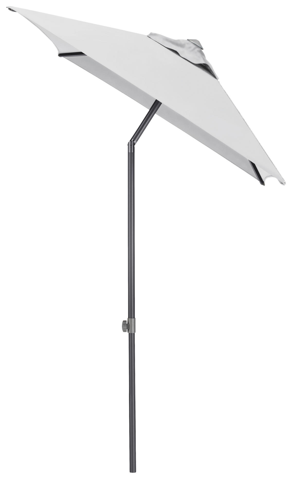 SONNENSCHIRM 210 cm Hellgrau  - Anthrazit/Hellgrau, Basics, Textil/Metall (150/210cm) - Kettler