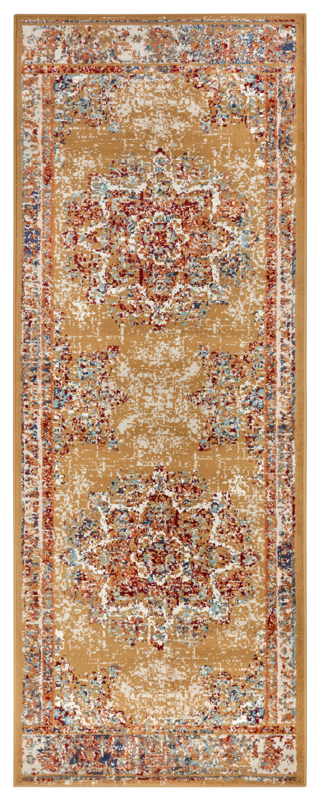 LÄUFER 80/240 cm Luxor  - Multicolor/Honig, Design, Kunststoff/Textil (80/240cm)