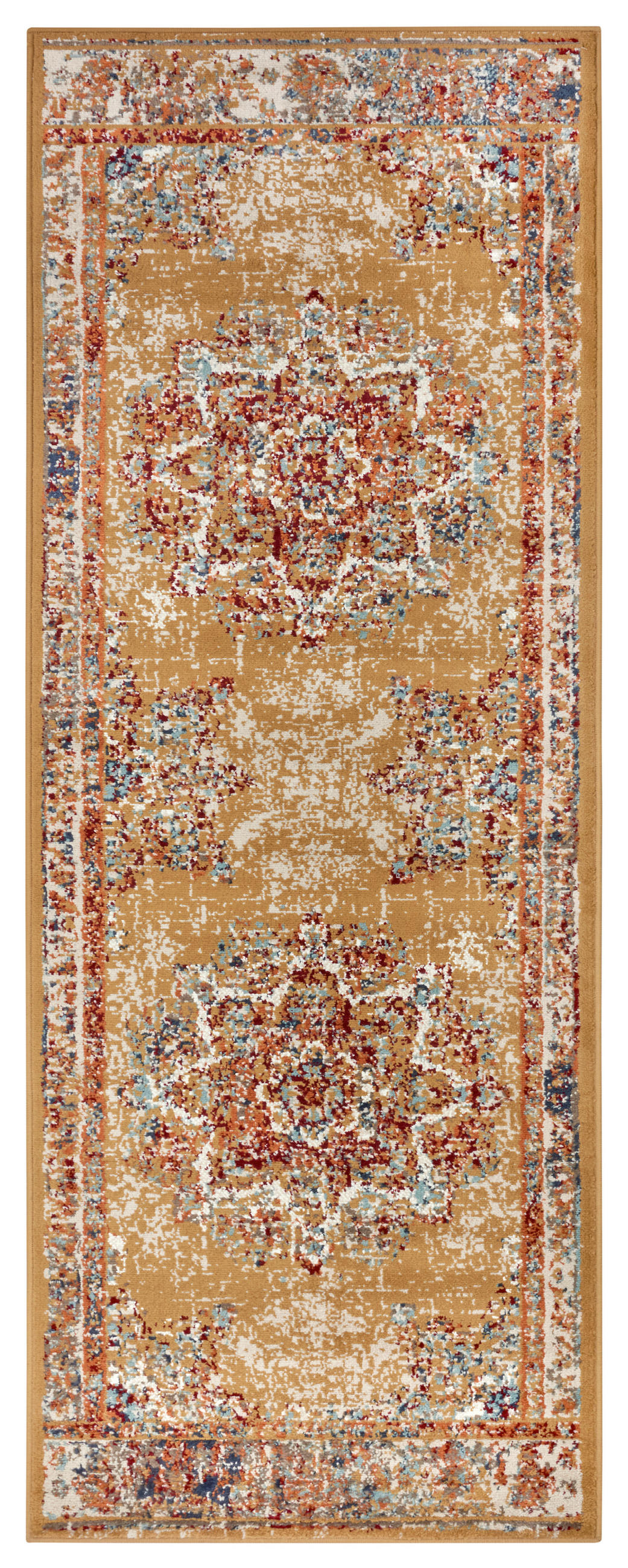 LÄUFER 80/240 cm Luxor  - Multicolor/Honig, Design, Kunststoff/Textil (80/240cm)