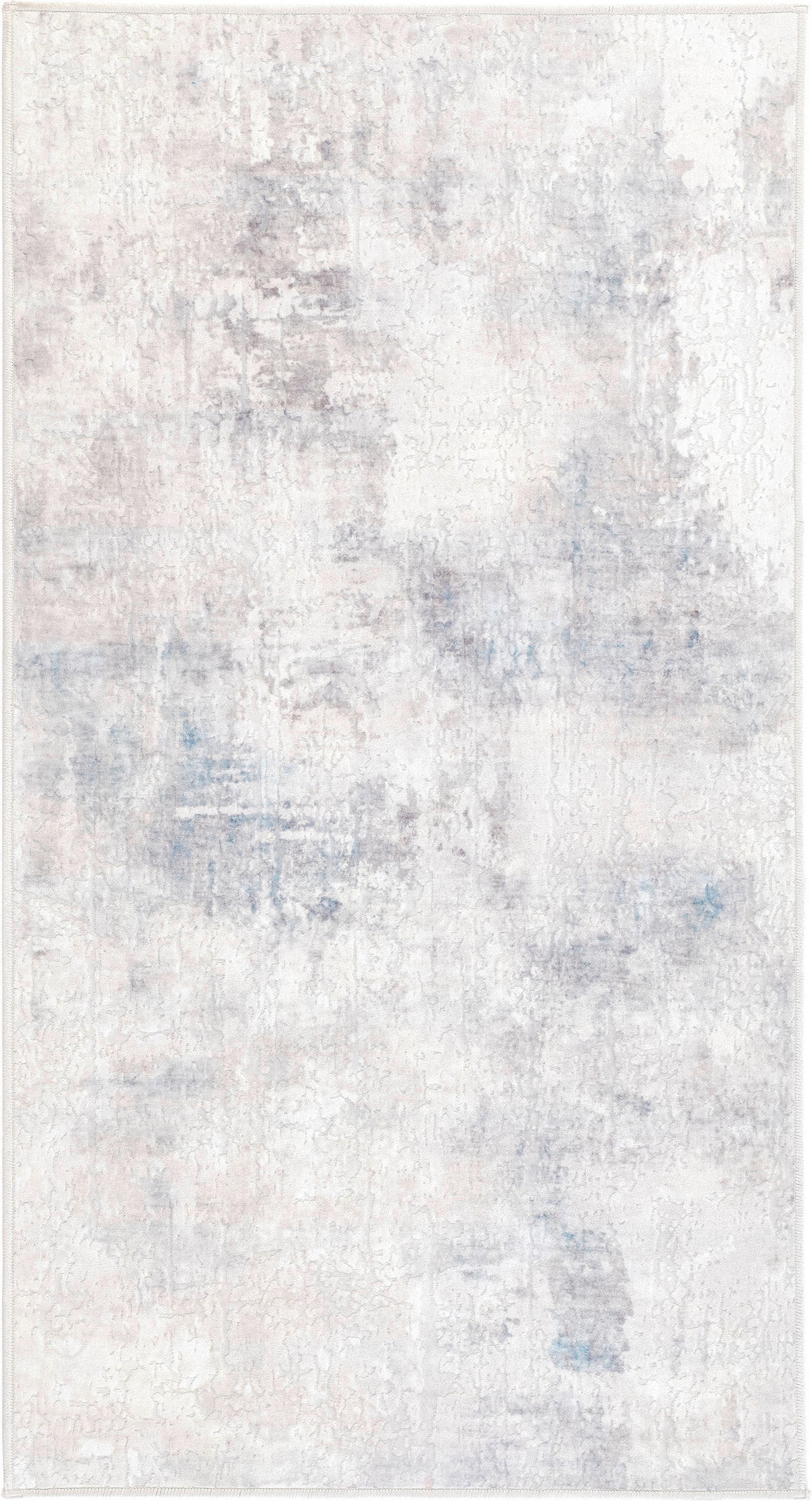 LÄUFER 80/250 cm ONDEA JORG, waschbar  - Pastellblau/Hellgrau, Basics, Kunststoff/Textil (80/250cm) - Lindorug