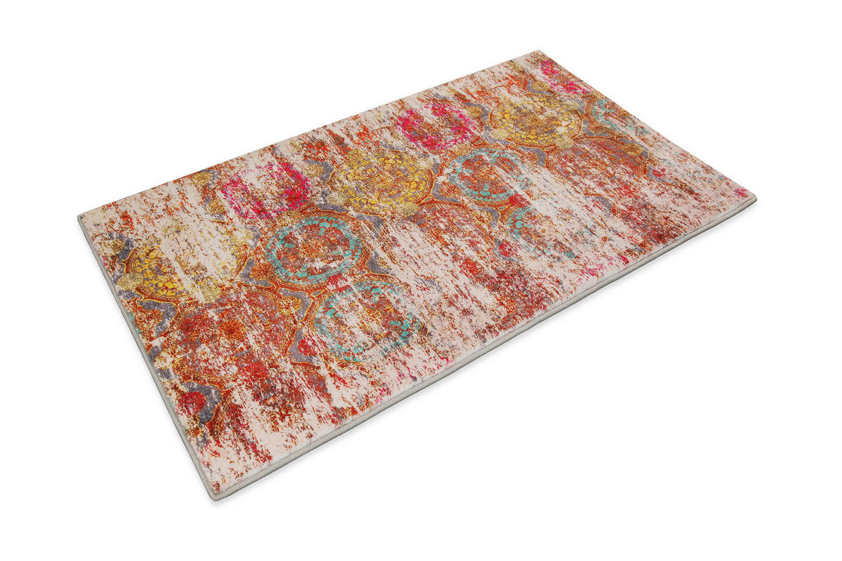 BADTEPPICH Multicolor 55/65 cm  - Multicolor, Basics, Kunststoff/Textil (55/65cm) - WECON HOME BASIC