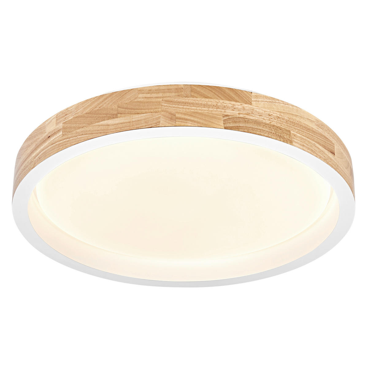 LED-DECKENLEUCHTE 41/8,5 cm  - Naturfarben/Weiß, Natur, Holz/Kunststoff (41/8,5cm) - Osram