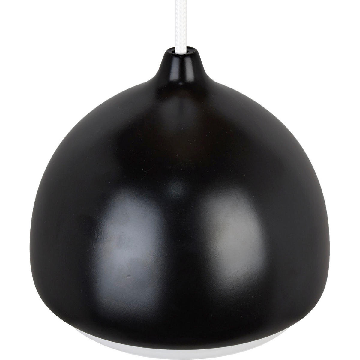 ZÁVĚSNÉ SVÍTIDLO, 17.5/90-140 cm  - bílá/černá, Design, dřevo (17.5/90-140cm)
