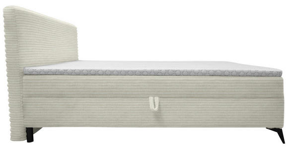 BOXBETT 160/200 cm in Ecru - Ecru/Schwarz, Design, Holz/Holzwerkstoff (160/200cm) - Xora