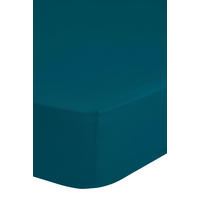 SPANNLEINTUCH 90/220 cm Satin  - Petrol, Basics, Textil (90/220cm) - MID.YOU