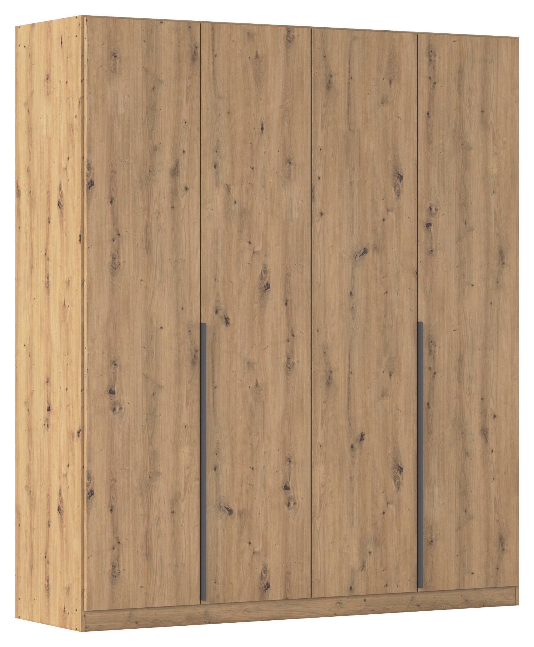 DREHTÜRENSCHRANK in Eiche Artisan  - Eiche Artisan/Grau, Modern, Holzwerkstoff/Metall (181/229/54cm) - Rauch Möbel