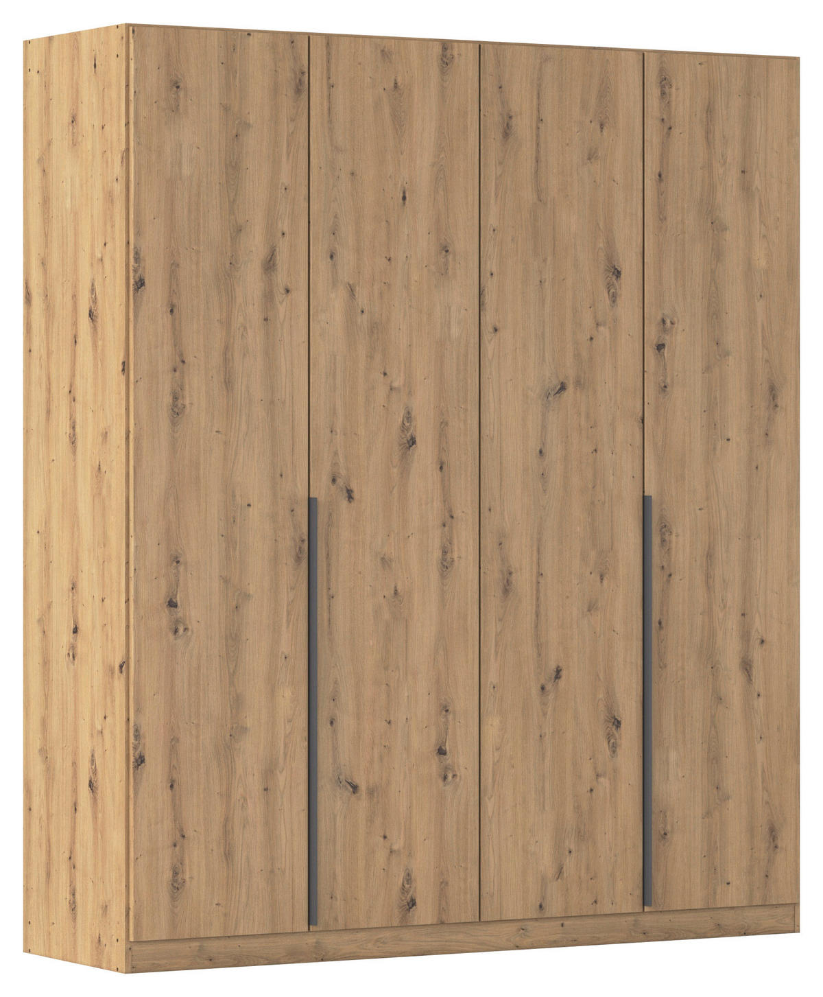 DREHTÜRENSCHRANK in Eiche Artisan  - Eiche Artisan/Grau, Modern, Holzwerkstoff/Metall (181/229/54cm) - Rauch Möbel
