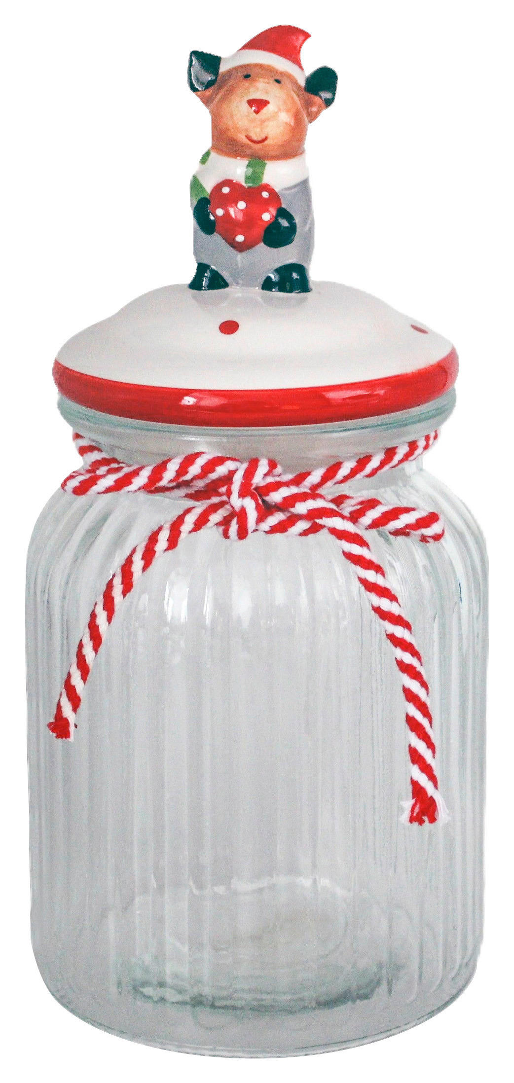 DÓZA NA SUŠIENKY  - viacfarebná/číra, Lifestyle, textil/plast (600ml) - X-Mas
