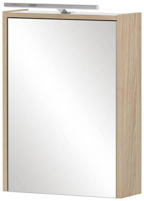 SPIEGELSCHRANK 43,5/64/16 cm  - Eichefarben, MODERN, Glas/Holzwerkstoff (43,5/64/16cm) - MID.YOU