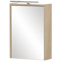 SPIEGELSCHRANK 43,5/64/16 cm  - Eichefarben, MODERN, Glas/Holzwerkstoff (43,5/64/16cm) - MID.YOU