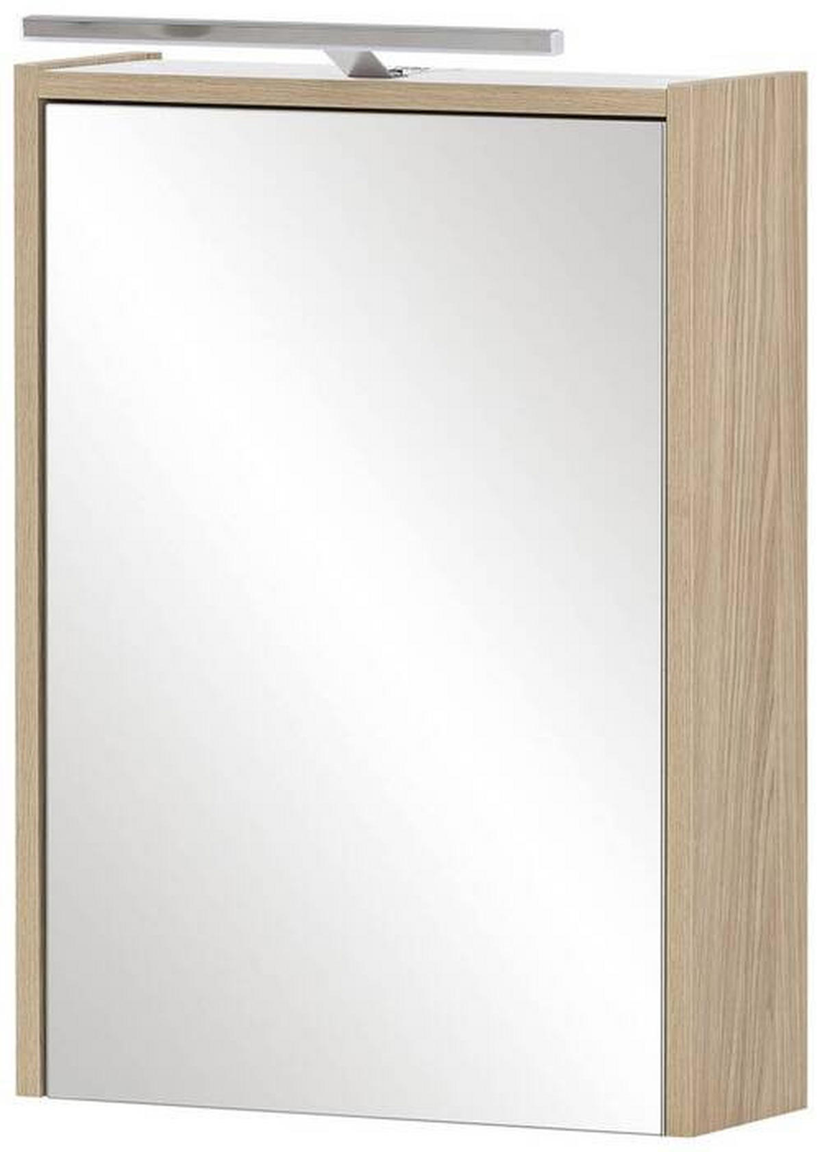 SPIEGELSCHRANK 43,5/64/16 cm  - Eichefarben, MODERN, Glas/Holzwerkstoff (43,5/64/16cm) - MID.YOU