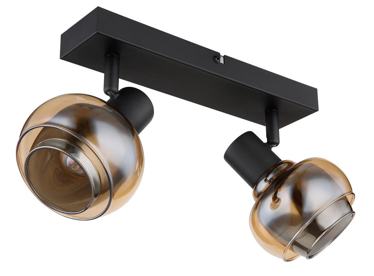 STRAHLER 26/10,5/13,5 cm   - Schwarz, Basics, Glas/Metall (26/10,5/13,5cm) - Globo