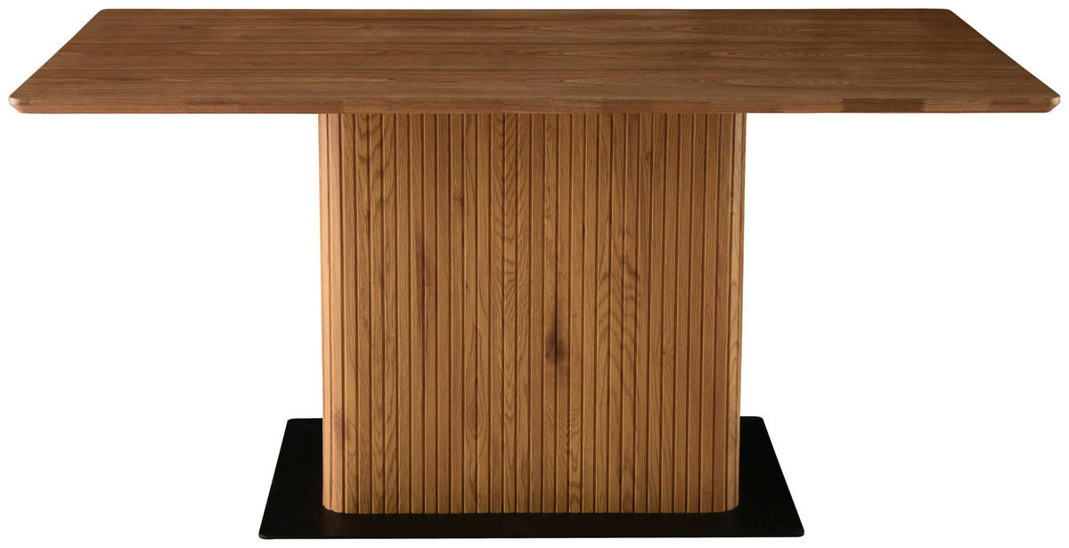 JÍDELNÍ STŮL, dub, barvy vlašských ořechů, 160/75/90 cm - černá/barvy vlašských ořechů, Lifestyle, kov/dřevo (160/75/90cm) - MID.YOU