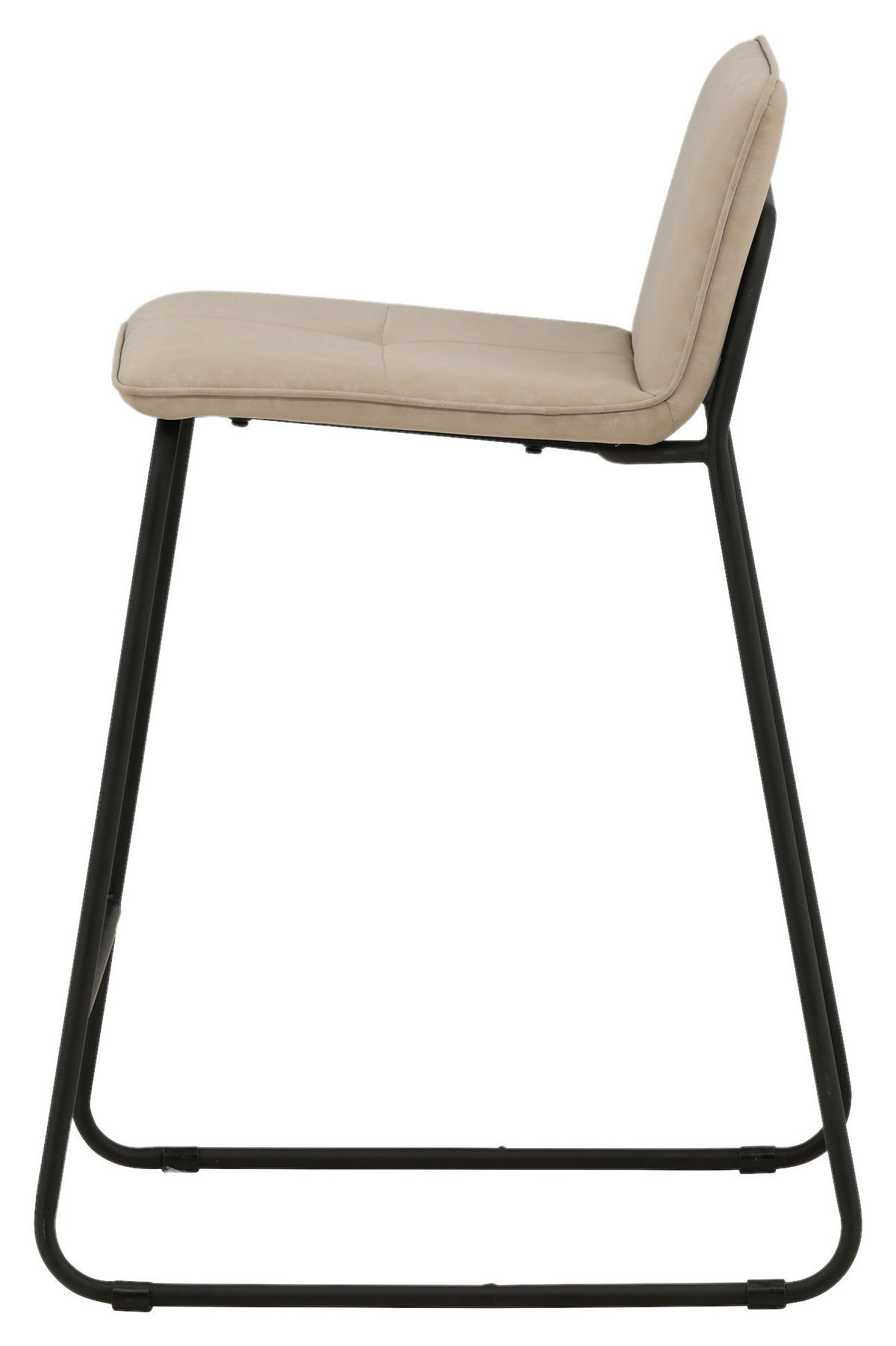 BARHOCKER-SET Schwarz, Beige Stahl  - Beige/Schwarz, Design, Textil/Metall (41/84/50cm) - Livetastic