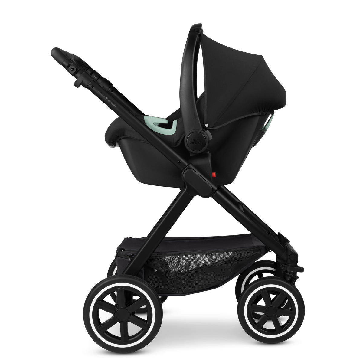 KINDERWAGEN Samba 2  - Schwarz, Basics, Textil/Metall (60/108/88cm) - ABC Design