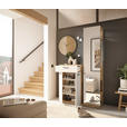 GARDEROBE  in 105/188/38 cm  - Eichefarben/Creme, Basics, Glas/Holzwerkstoff (105/188/38cm) - Xora