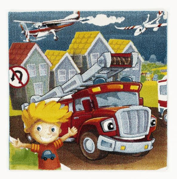 KINDERTEPPICH 140/140 cm Kidsclub Action  - Multicolor, Basics, Textil (140/140cm) - Ben'n'jen