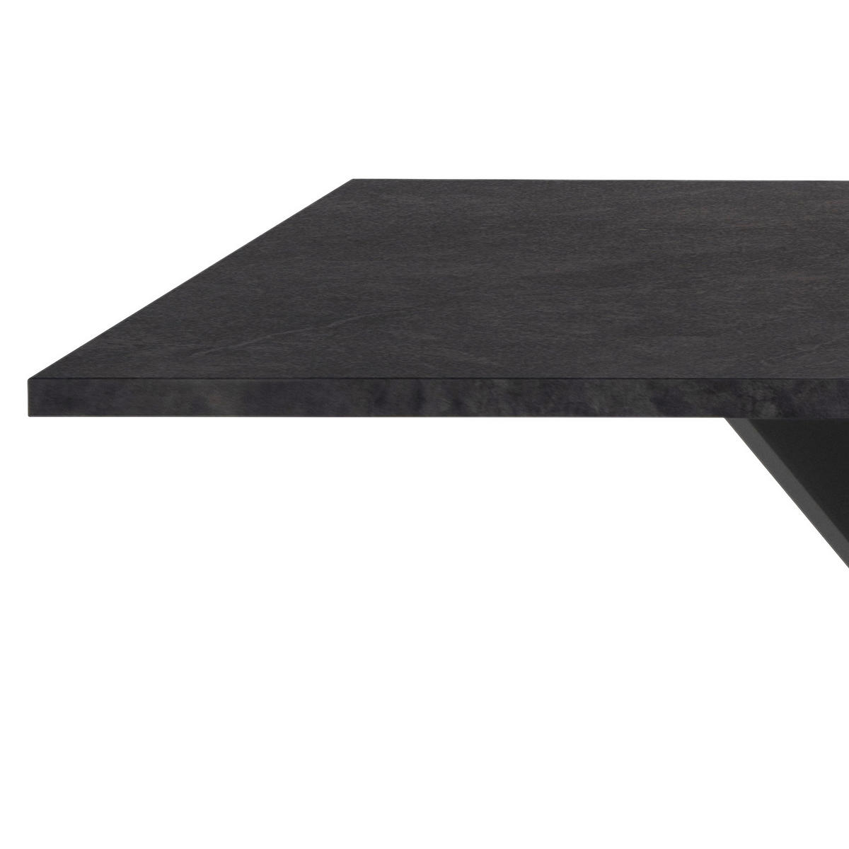 TABLE in Holzwerkstoff 180/90/75 cm   - couleur d'ardoise/noir, Basics, métal/matériau de bois (180/90/75cm) - MID.YOU
