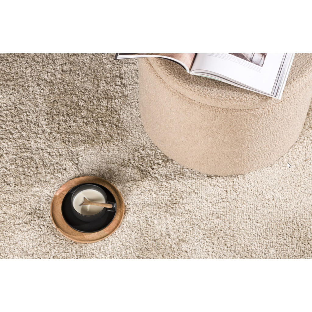 Thumbnail - P & B Hochflorteppich, Beige, Textil, Uni, rund, 200x290 cm, Teppiche & Böden, Teppiche, Hochflorteppiche & Shaggys