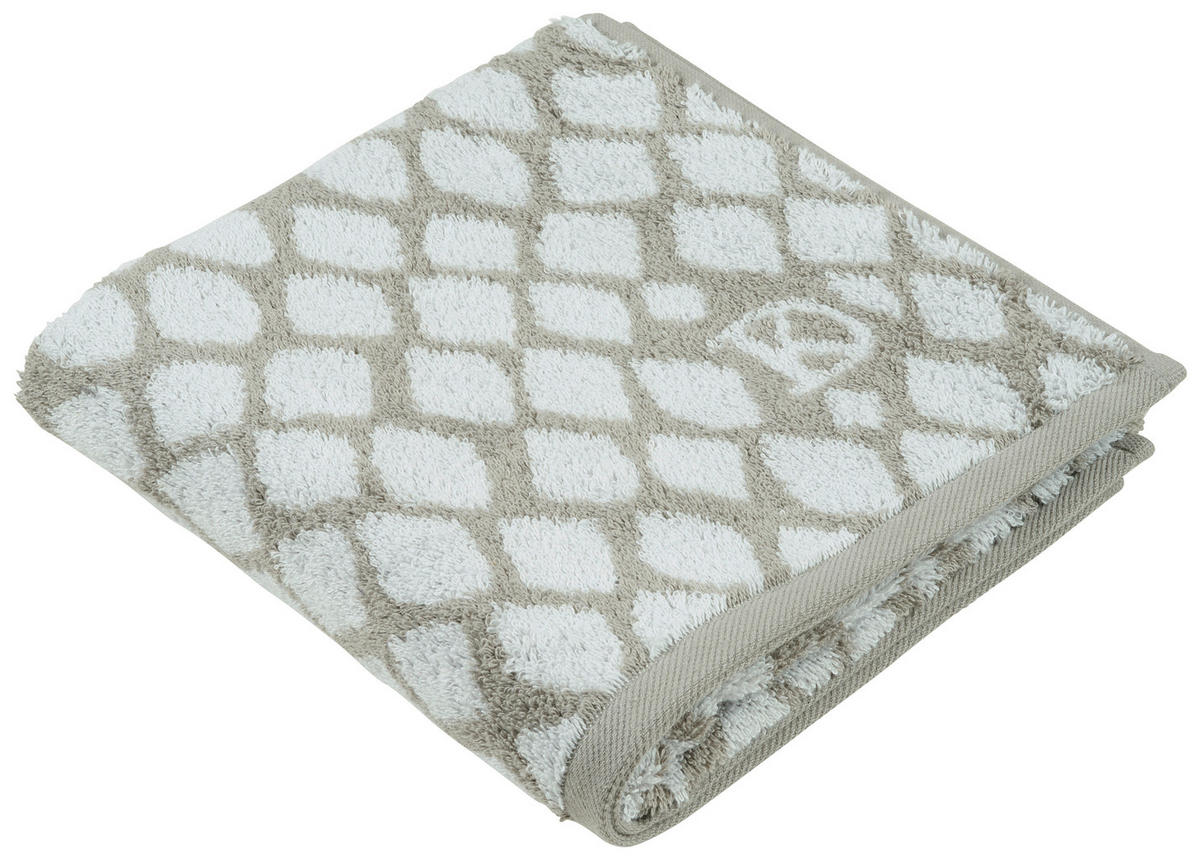 GÄSTETUCH Snako Silberfarben, Dunkelgrau 2-teilig 30/50 cm  - Dunkelgrau/Silberfarben, Design, Textil (30/50cm) - Dieter Knoll