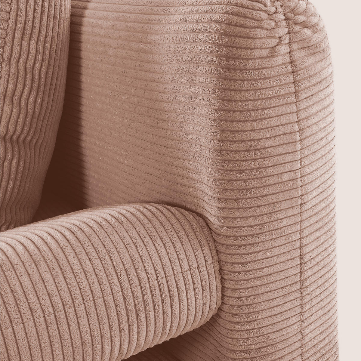 SCHLAFSOFA in Cord Rosa  - Schwarz/Rosa, Konventionell, Textil/Metall (200/78/95cm) - home24