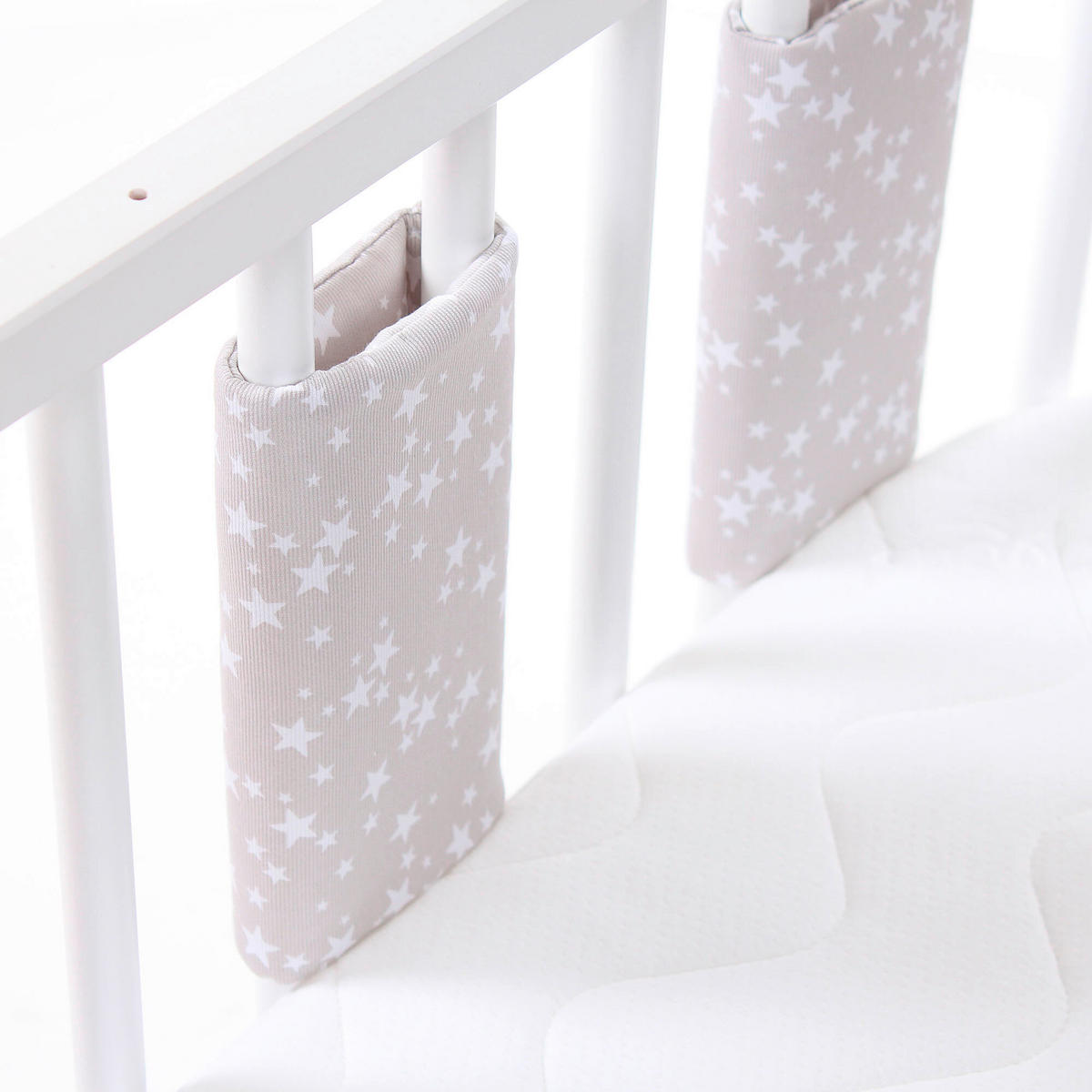 Nestchen Ultrafresh Pique Babybay    - Weiß/Grau, Basics, Textil (22/27/1,20cm) - Babybay