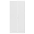 DREHTÜRENSCHRANK 61/235/61 cm,  in Weiß, 2-türig  - Weiß, Basics, Holzwerkstoff/Metall (61/235/61cm) - Novel