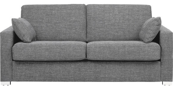 SCHLAFSOFA Flachgewebe Hellgrau - Chromfarben/Hellgrau, KONVENTIONELL, Textil/Metall (188/86/97cm) - Novel