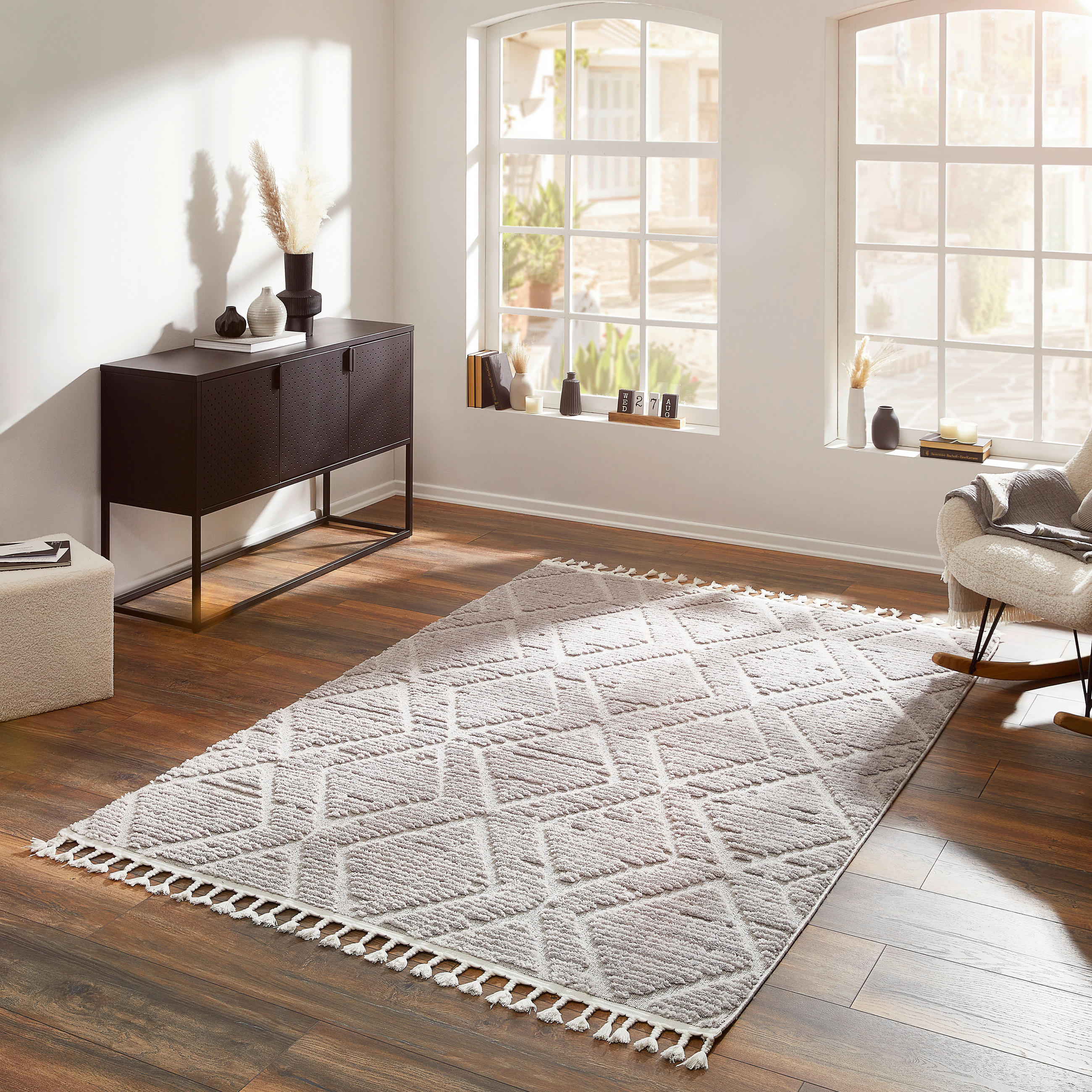 TKANÝ KOBEREC, 80/150 cm, šedá - šedá, Konvenční, textil (80/150cm) - Novel