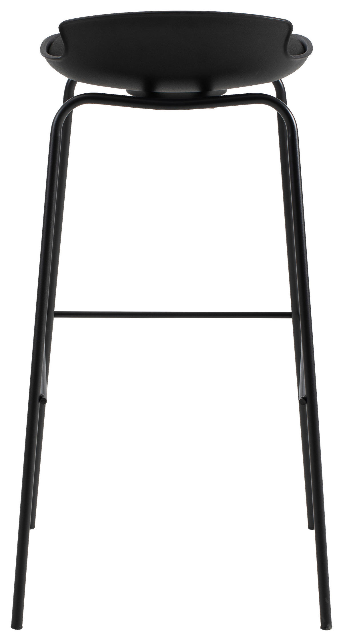 BARHOCKER in Metall, Kunststoff, Textil Schwarz  - Schwarz, Design, Kunststoff/Textil (38,5/86/42cm) - Boxxx