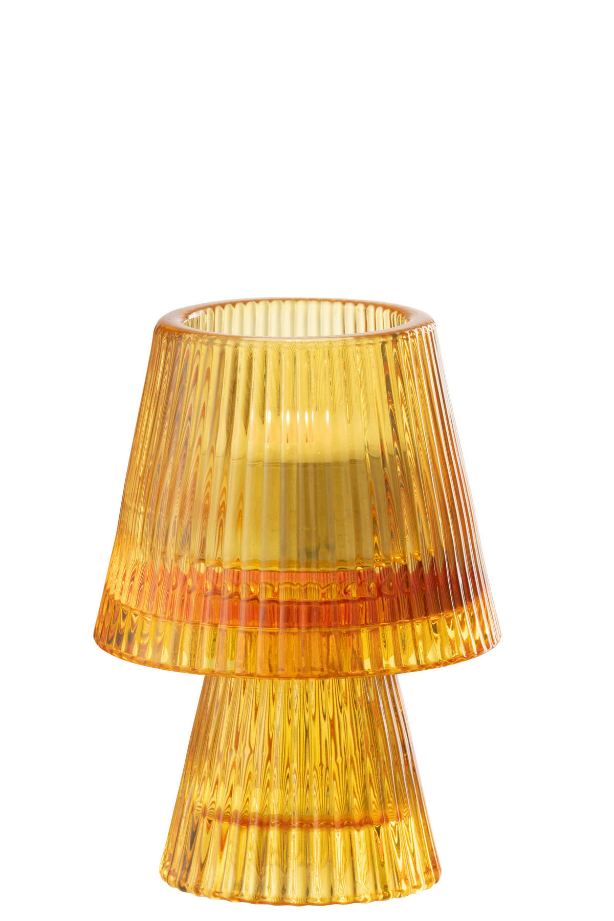 KERZENSTÄNDER - Orange, Basics, Glas (8,8/8,8/11,8cm)